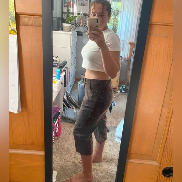 Lee comfort waistband stretch brown capris cargo pants - Picture 11 of 11